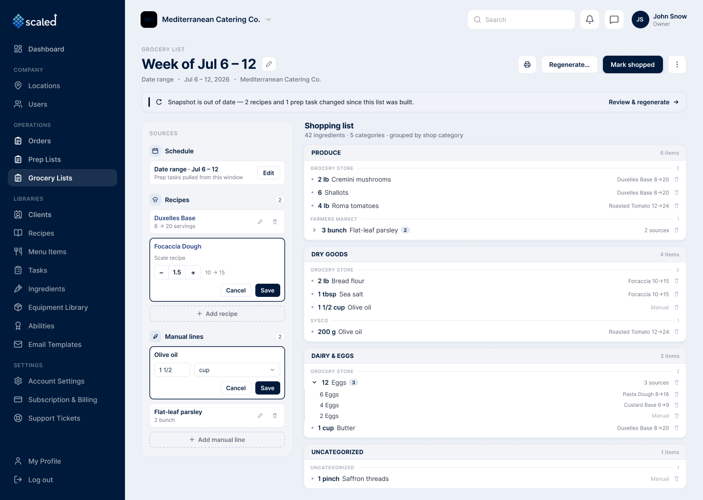 Purchasing screen in Scaled